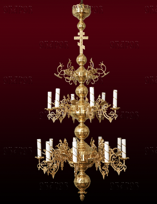 Chandelier, 2 tiers, 15 candles (No. 2)