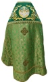 Priest Vestments Combined Brocade "Byzantine Cross" with Embroidered Epitrachelion, Embroidery "New Pattern"