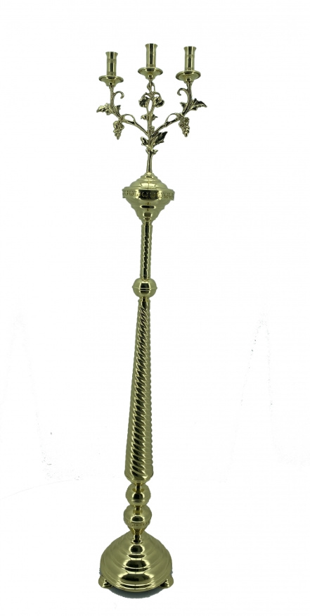 Candlestick for 3 candles No. 3 - 1 (brass sheet)
