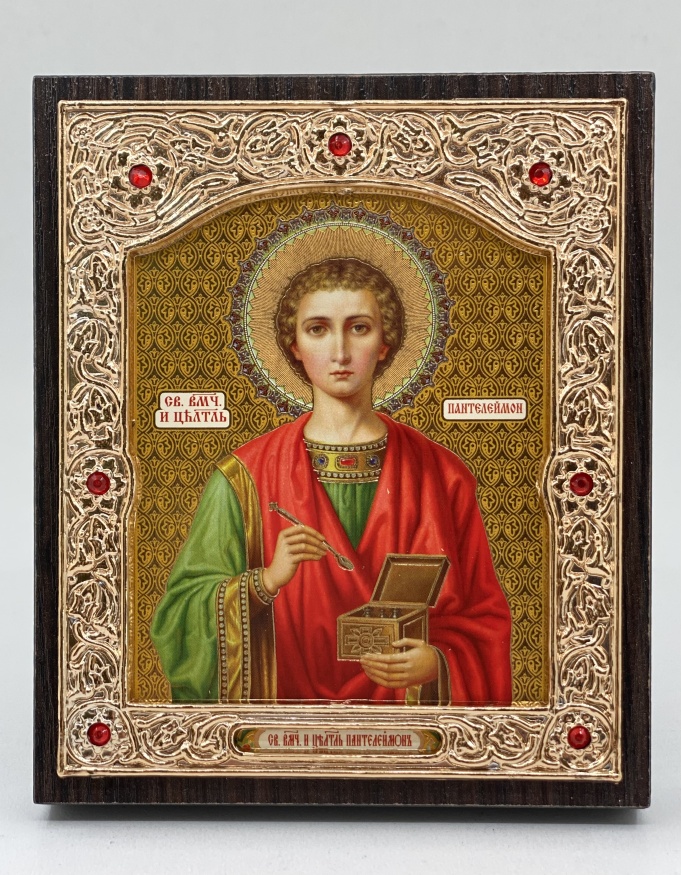 Icon of Saint Great Martyr Panteleimon 11×13
