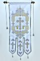 Embroidered Banners (Pair) with a Set of Icons