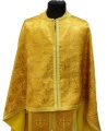 Priest Vestment Greek Style, Brocade Fabric "Bethlehem Cross" with Sewn Galloon