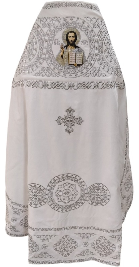 Priest Vestments, Embroidered Velvet, Embroidery "Circle" with Embroidered Galloon