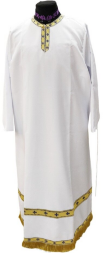 Priest Undergarment without Embroidery, Wide and Medium Galloon