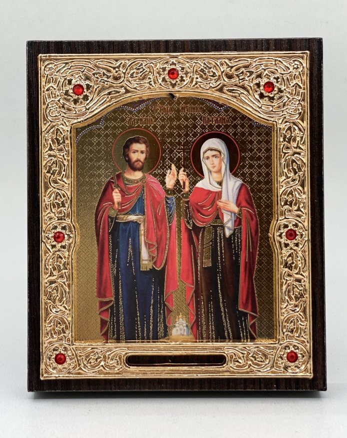 Icon of St. Adrian and St. Natalia 11×13