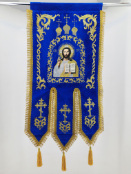 Banners (Pair: Theotokos and Savior) Embroidery "Dome"