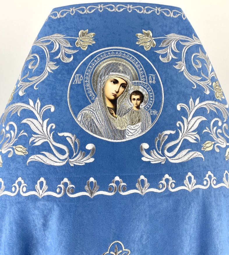 Priest Vestments embroidered on Aloba, "Rose" embroidery with embroidered galloon