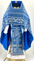 Priest Vestments embroidered on Aloba, "Rose" embroidery with embroidered galloon