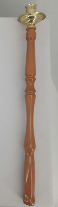 Deacon's Hand Candle Holder (wooden ornate handle) 59 cm