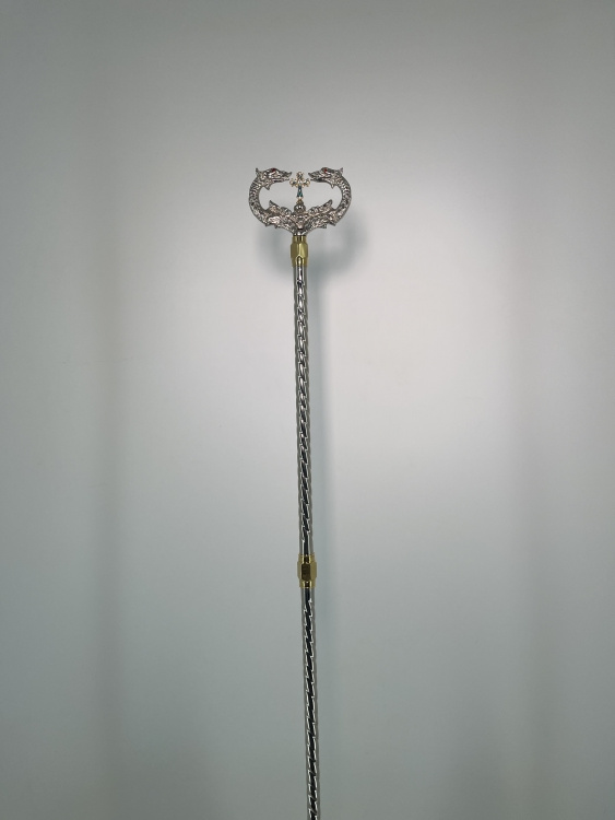 Metal Staff (combined), height 153cm