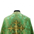Priest Vestments, Greek Style, Brocade Fabric "Openwork Cross" with Sewn-on Galloon