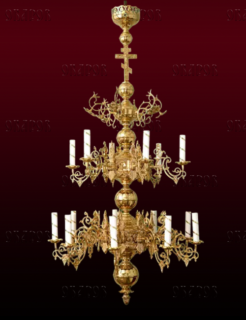 Chandelier, 2 tiers, 15 candles (No. 6)