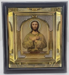 Icon of Saint Venerable Alexius, Man of God 19x17cm No. 3