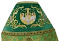 Priest Vestment Combined from Brocade "Solar Cross" with Embroidered Epitrachelion, Embroidery "New Pattern"