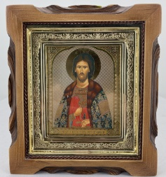 Icon of Saint Blessed Prince Igor of Chernigov 19x17