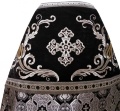 Priest Vestment Combined from Brocade "Athonite Cross" with Embroidered Epitrachelion, Pattern "New Pattern"