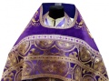 Priest Vestments Combined from Brocade "Kyiv Cross", with Embroidered Epitrachelion, Embroidery "New Embroidery"