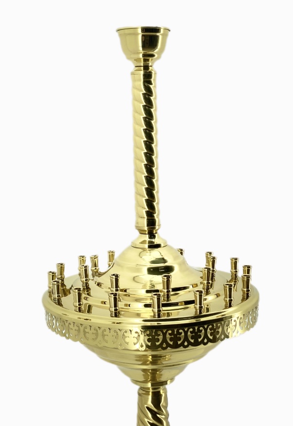 Candlestick for 24 candles No. 2 - 5 - 1 (Malyutka, brass)