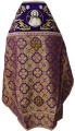 Priest Vestment Combined Brocade "Athonite Cross" with Embroidered Epitrachelion, Embroidery "Rose"