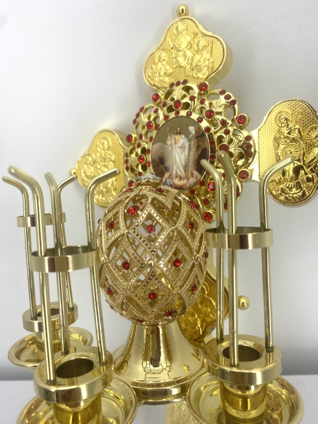 Paschal Triple Candleholder Kit No. 11 31×19×12 cm