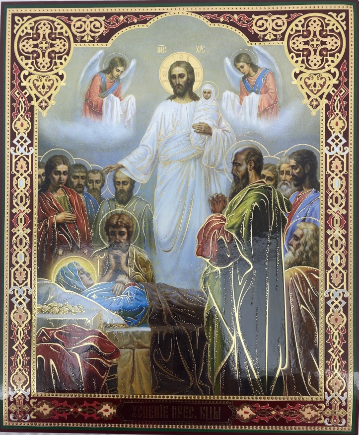 Icon of the Dormition of the Most Holy Theotokos 24×20 cm