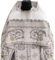 Vestments for Priest, Embroidered on Velvet, Embroidered Center with Icons, with Embroidered Galloon
