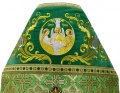 Priest Vestments Combined from Brocade "Sunflower" with Embroidered Epitrachelion, Embroidery "New Pattern"