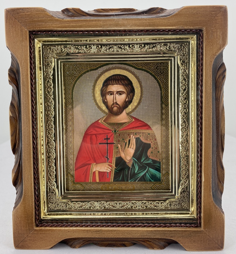 Icon of Holy Martyr Eugene 19x17