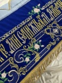 Epitaphios of the Mother of God on velvet 160×100cm (embroidery Rose, embroidered and decorated center)