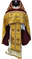 Priest Vestments Combined Brocade with Embroidered Epitrachelion, Embroidery "New Embroidery"