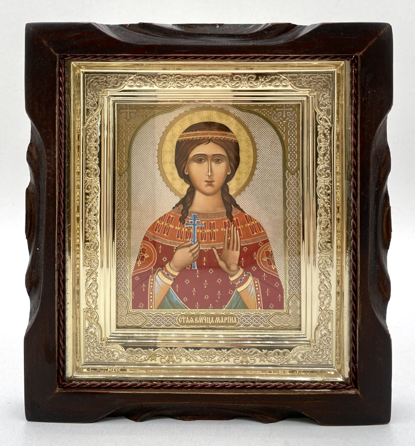 Icon of Saint Marina of Antioch 19x17