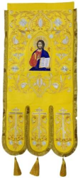Embroidered Banners (pair) new embroidery, embroidered icon, cross with embroidery