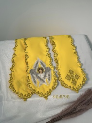 Bookmark with Embroidered Icon of the "Cherub"