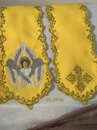 Bookmark with Embroidered Icon of the "Cherub"