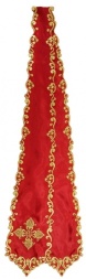 Bookmark with Icon of Great Martyr Catherine, red