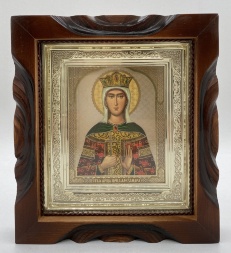 Icon of Saint Great Martyr and Empress Alexandra of Rome 19x17