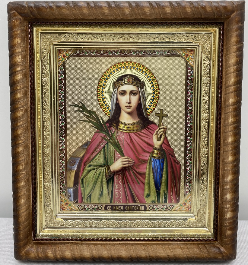 Icon of Saint Great Martyr Catherine 22.5×25.5 cm