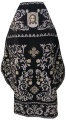 Priest Vestments, Embroidered on Velvet, Embroidered Central Part, with Embroidered Galloon