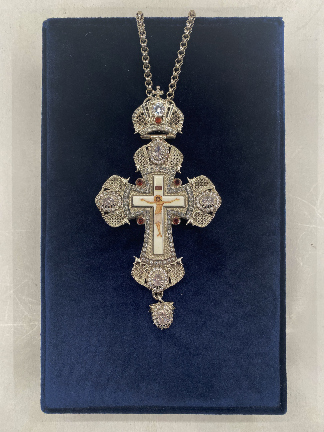 Pectoral Cross 15×7.5cm (Nickel)