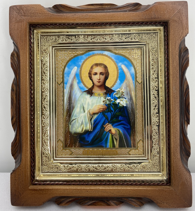 Icon of St. Archangel Gabriel (waist-length) 19x17
