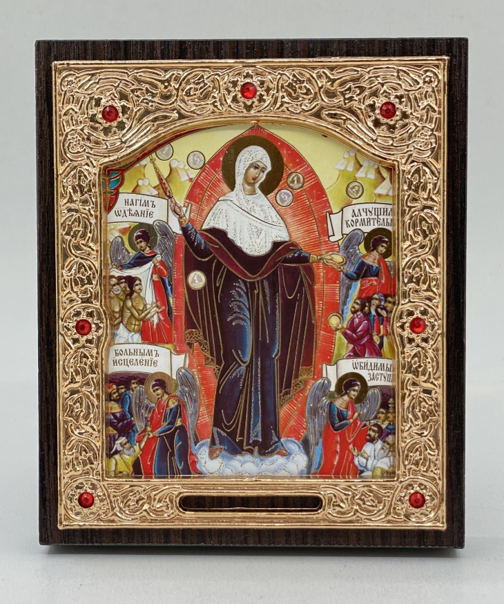 Icon of the Mother of God “Joy of All Who Sorrow” 11×13