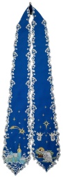 Christmas Bookmark Blue
