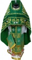 Priest Vestments, Embroidered on Velvet, Embroidered Center with Icons, with Embroidered Galloon