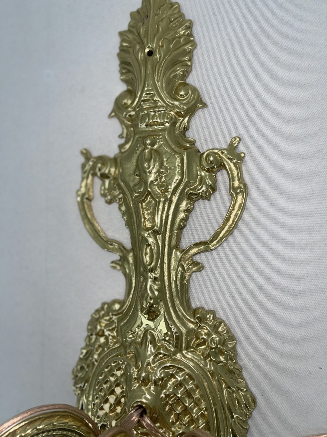 Small Brass Wall Lamp (H) for 3 Candles