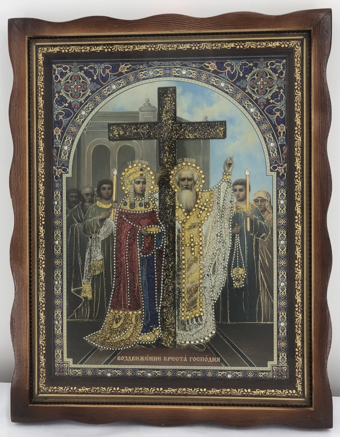 Icon of the Exaltation of the Holy Cross 36x46