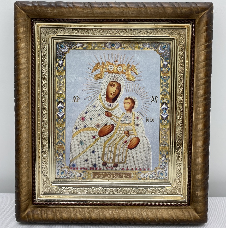 Icon of the Mother of God "Mariampol" 22.5×25.5 cm