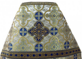 Priest Vestments, Turkish Brocade "Iveron Cross" with Sewn Braid