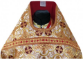 Priest Vestments, Turkish Brocade "Iveron Cross" with Sewn Braid