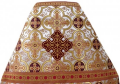 Priest Vestments, Turkish Brocade "Iveron Cross" with Sewn Braid