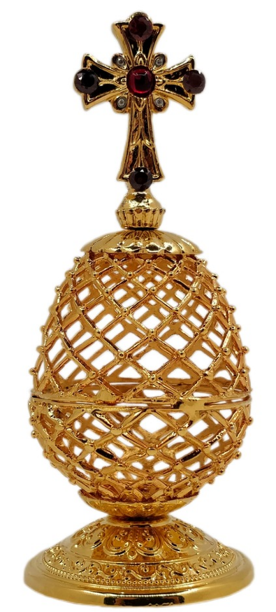 Easter Souvenir Egg, Gilded, 11cm